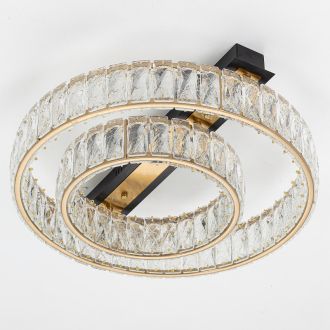 Накладная люстра Citilux Palant CL325152, LED 32 Вт, черный/прозрачный
