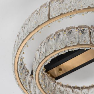Накладная люстра Citilux Palant CL325152, LED 32 Вт, черный/прозрачный