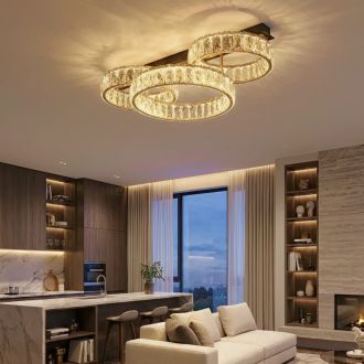 Накладная люстра Citilux Palant CL325162, LED 45 Вт, черный/прозрачный