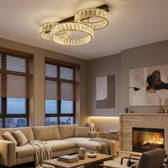 Накладная люстра Citilux Palant CL325162, LED 45 Вт, черный/прозрачный