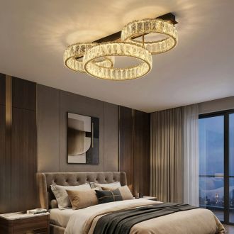 Накладная люстра Citilux Palant CL325162, LED 45 Вт, черный/прозрачный