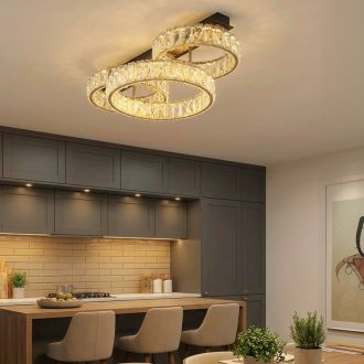 Накладная люстра Citilux Palant CL325162, LED 45 Вт, черный/прозрачный