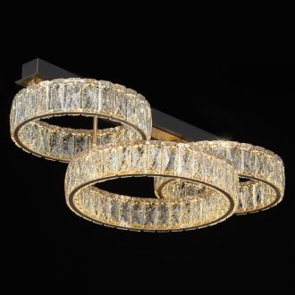 Накладная люстра Citilux Palant CL325162, LED 45 Вт, черный/прозрачный
