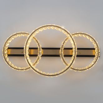 Накладная люстра Citilux Palant CL325162, LED 45 Вт, черный/прозрачный