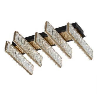 Накладная люстра Citilux Palant CL325252, LED 36 Вт, черный/прозрачный