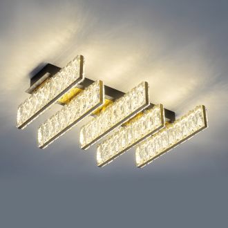 Накладная люстра Citilux Palant CL325252, LED 36 Вт, черный/прозрачный