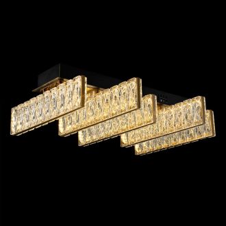 Накладная люстра Citilux Palant CL325252, LED 36 Вт, черный/прозрачный