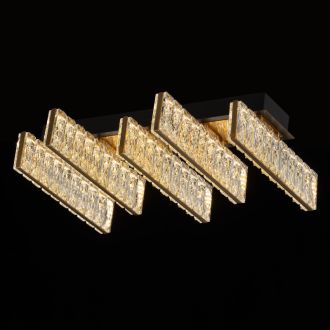 Накладная люстра Citilux Palant CL325252, LED 36 Вт, черный/прозрачный