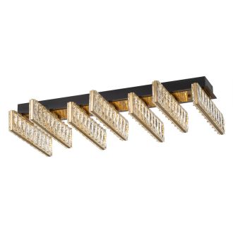 Накладная люстра Citilux Palant CL325272, LED 45 Вт, черный/прозрачный