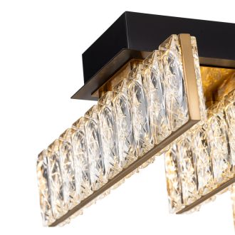 Накладная люстра Citilux Palant CL325272, LED 45 Вт, черный/прозрачный