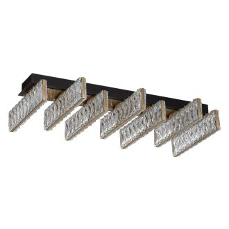 Накладная люстра Citilux Palant CL325272, LED 45 Вт, черный/прозрачный
