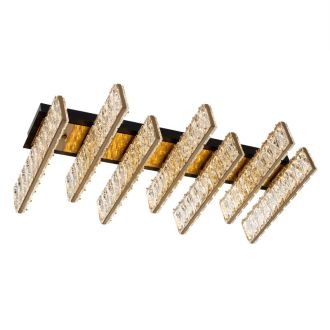 Накладная люстра Citilux Palant CL325272, LED 45 Вт, черный/прозрачный