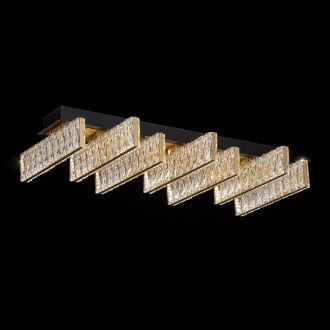 Накладная люстра Citilux Palant CL325272, LED 45 Вт, черный/прозрачный