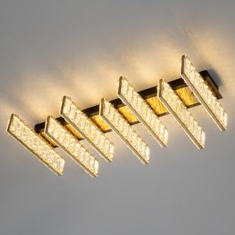 Накладная люстра Citilux Palant CL325272, LED 45 Вт, черный/прозрачный