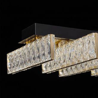 Накладная люстра Citilux Palant CL325272, LED 45 Вт, черный/прозрачный