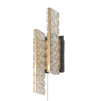 Бра Citilux Palant CL325422, LED 12 Вт, черный/прозрачный, классический стиль