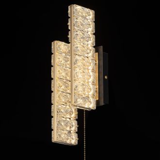 Бра Citilux Palant CL325422, LED 12 Вт, черный/прозрачный, классический стиль