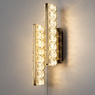 Бра Citilux Palant CL325422, LED 12 Вт, черный/прозрачный, классический стиль