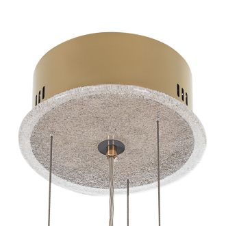 Подвесная люстра Citilux Deltoro CL327170, 6×E14 по 40 Вт, золотой/белый
