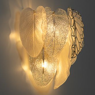 Бра Citilux Hasienda CL328350, 5×G9 по 40 Вт, золотой/белый, флористика стиль