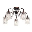Накладная люстра Citilux Синди CL330153, 5×E14 по 60 Вт, коричневый/прозрачный Накладная люстра Citilux Синди CL330153, 5×E14 по 60 Вт, коричневый/прозрачный