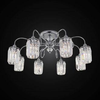 Накладная люстра Citilux Синди CL330181, 8×E14 по 60 Вт, хром/прозрачный