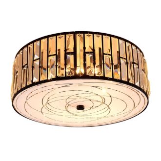 Накладной светильник Citilux Гермес CL331171, 7×E27 по 75 Вт, коричневый/прозрачный