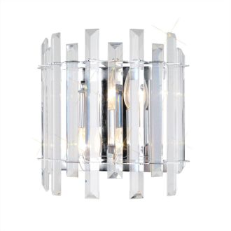 Бра Citilux Ингвар CL334321, 2×E14 по 60 Вт, хром/прозрачный