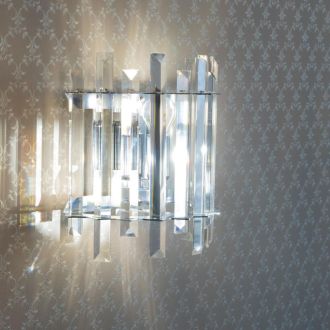 Бра Citilux Ингвар CL334321, 2×E14 по 60 Вт, хром/прозрачный