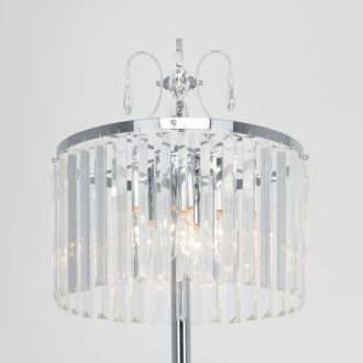 Торшер Citilux Инга CL335941, 4×E14 по 60 Вт, хром/прозрачный