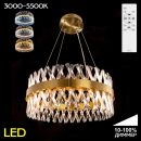Подвесная люстра Citilux Ричард CL336063, LED 80 Вт, бронзовый/прозрачный Подвесная люстра Citilux Ричард CL336063, LED 80 Вт, бронзовый/прозрачный