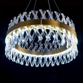 Подвесная люстра Citilux Ричард CL336063, LED 80 Вт, бронзовый/прозрачный
