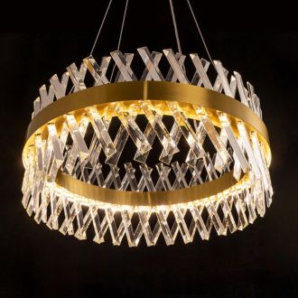 Подвесная люстра Citilux Ричард CL336063, LED 80 Вт, бронзовый/прозрачный