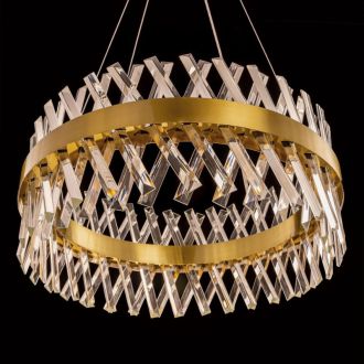 Подвесная люстра Citilux Ричард CL336063, LED 80 Вт, бронзовый/прозрачный
