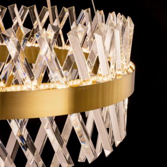 Подвесная люстра Citilux Ричард CL336063, LED 80 Вт, бронзовый/прозрачный