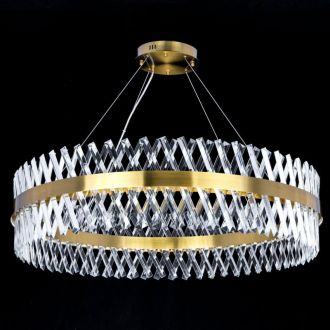 Подвесная люстра Citilux Ричард CL336103, LED 130 Вт, бронзовый/прозрачный