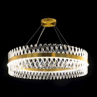 Подвесная люстра Citilux Ричард CL336103, LED 130 Вт, бронзовый/прозрачный