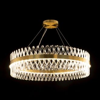 Подвесная люстра Citilux Ричард CL336103, LED 130 Вт, бронзовый/прозрачный