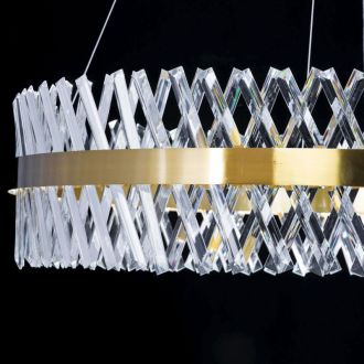Подвесная люстра Citilux Ричард CL336103, LED 130 Вт, бронзовый/прозрачный