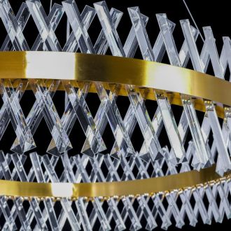 Подвесная люстра Citilux Ричард CL336103, LED 130 Вт, бронзовый/прозрачный
