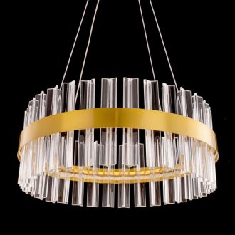Подвесная люстра Citilux Рианна CL337043, LED 40 Вт, бронзовый/прозрачный