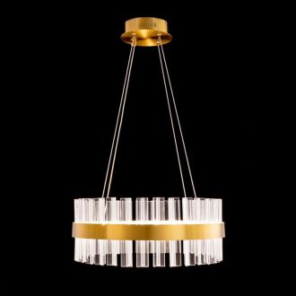 Подвесная люстра Citilux Рианна CL337043, LED 40 Вт, бронзовый/прозрачный