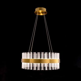 Подвесная люстра Citilux Рианна CL337043, LED 40 Вт, бронзовый/прозрачный