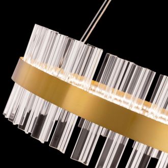 Подвесная люстра Citilux Рианна CL337043, LED 40 Вт, бронзовый/прозрачный