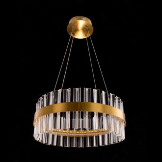 Подвесная люстра Citilux Рианна CL337043, LED 40 Вт, бронзовый/прозрачный