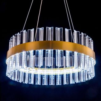 Подвесная люстра Citilux Рианна CL337043, LED 40 Вт, бронзовый/прозрачный