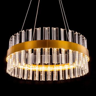 Подвесная люстра Citilux Рианна CL337043, LED 40 Вт, бронзовый/прозрачный