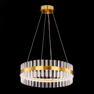 Подвесная люстра Citilux Рианна CL337053, LED 60 Вт, бронзовый/прозрачный