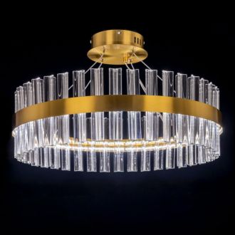 Подвесная люстра Citilux Рианна CL337053, LED 60 Вт, бронзовый/прозрачный