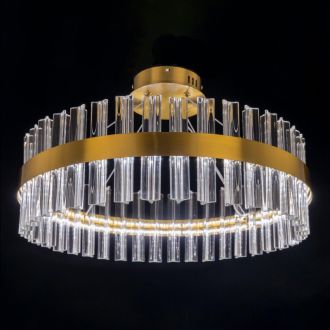 Подвесная люстра Citilux Рианна CL337053, LED 60 Вт, бронзовый/прозрачный